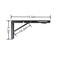 AMBOJIE Folding Shelf Brackets 16 Inch 2 Pcs Heavy Duty Collapsible Triangle Shelf Bracket DIY Wall Mounted Folding Table Hinge Space Saving for Bench Table with Screws
