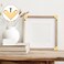 Angoily Thickened Pure Brass Right Angle Corner Brackets with Screws 6 Pack Sturdy L Shaped Flat Bracket Joints for Shelves Furniture Photo Frames and Craft Projects 106 X 039 X 003 Inch