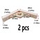 Antrader 2PCS Wooden Shelf Brackets8 Wall Mount Natural Wood BracketSolid Bracket Shelf Supports Kits