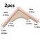 Antrader Solid Wall Mount Wood Shelf Bracket2Pcs 8 Inch Wooden Shelf Brackets DIY Wood Bracket Include Mounting Screws