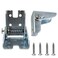 AUXBC Folding Hinge Bracket SelfLocking Hinge 90 Foldable Legs Extension Support Bracket Heavy Duty Angle Braces Furniture Leg Fittings for Table Folding Legs Folding Worktables Silver2PCS