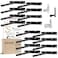 BATODA 8 Floating Shelf Bracket Heavy Duty 16 pcsSolid Steel Blind Shelf Supports Hidden Brackets for Floating Wood Shelves Blind Shelf Support Shelving Mounting Hardware Included Pack 16