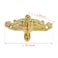 Bitray 20 PCS Corner Protectors Antique Brass Jewelry Box Wood Case Chest Storage Box Feet Leg Corner Protector Gold