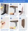 MIKMAYTOO Black Folding Shelf Brackets Max Load 220 lb Heavy Duty DIY Wall Mounted Shelf Bracket Space Saving for Table Work Bench 8 INCH4PCS