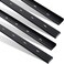 Blulu 4 Pcs 36 L X 2 W C Channel Steel Support Metal Support Bracing Hidden C Bracket for Table Top Live Edge Slab Woodworking Black Coat Finish