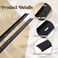 Blulu 4 Pcs 36 L X 2 W C Channel Steel Support Metal Support Bracing Hidden C Bracket for Table Top Live Edge Slab Woodworking Black Coat Finish