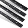 Blulu 4 Pcs 36 L X 2 W C Channel Steel Support Metal Support Bracing Hidden C Bracket for Table Top Live Edge Slab Woodworking Black Coat Finish