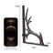 BRASSTAR Shelf Bracket Cast Iron Deer Antler Design Wall Thick Heavy Duty Angle Bracket Antique Home Farmhouse Decorative 2PCS 76H TQGJPT30002