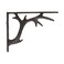 BRASSTAR Shelf Bracket Cast Iron Deer Antler Design Wall Thick Heavy Duty Angle Bracket Antique Home Farmhouse Decorative 2PCS 76H TQGJPT30002