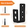 Catcan 2x4 Door Barricade Brackets 4 Pack Heavy Duty Door Barricade Security Bar Brackets Thickening Reinforcement U Bracket for Home Garage Gate Barn Shed