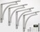 Balin Designs Classic Silver Heavy Duty Shelf Brackets 8 inch by Chrome L Bracket Wall Mounted Support Shelving Metal Bracket Decorative Shelf Brackets with Hardware Included Set of 4