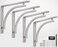 Balin Designs Classic Silver Heavy Duty Shelf Brackets 8 inch by Chrome L Bracket Wall Mounted Support Shelving Metal Bracket Decorative Shelf Brackets with Hardware Included Set of 4