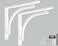 Balin Designs Classic White Heavy Duty Shelf Brackets 12 inch by L Bracket Wall Mounted Support Shelving Metal Bracket Decorative Shelf Brackets with Hardware Included Set of 2