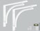 Balin Designs Classic White Heavy Duty Shelf Brackets 12 inch by L Bracket Wall Mounted Support Shelving Metal Bracket Decorative Shelf Brackets with Hardware Included Set of 2