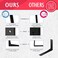 CLT CLETING CLT 8 Black Shelf Bracket 15 Thick Heavy Duty Corner Brace Supports 220 lbs Industrial Modern Farmhouse Style Right Angle Bracket for Tables Benches DIY SpaceSaving Projects Pack of 4