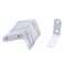 Coshar 20pcs Iron L Bracket Joint Right Angle Bracket Heavy Duty Shelf Braces for Floating Shelf Wood Table Top and Work Bench White 19x19x071inch