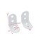 Coshar 20pcs Iron L Bracket Joint Right Angle Bracket Heavy Duty Shelf Braces for Floating Shelf Wood Table Top White 29x29x18mm