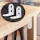 Coshar 20pcs Iron L Bracket Joint Right Angle Bracket Heavy Duty Shelf Braces for Floating Shelf Wood Table Top White 29x29x18mm