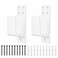 AINAFIX Door Barricade Brackets 2 Pack Drop Open Bar Holder for Home Security 2x4 Bar Brackets Prevent Unauthorized Entry Carbon SteelWhite