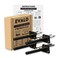 EVALD Hidden Floating Shelf Bracket 4Inch Heavy Duty Blind Shelf Support Kitchen Shelf Fireplace Mantel Bracket Invisible Wall Mount Bracket for Home Office Floating Shelf Hardware 4 Pack