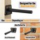 EVALD Hidden Floating Shelf Bracket 4Inch Heavy Duty Blind Shelf Support Kitchen Shelf Fireplace Mantel Bracket Invisible Wall Mount Bracket for Home Office Floating Shelf Hardware 4 Pack