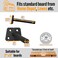 EVALD Hidden Floating Shelf Bracket 4Inch Heavy Duty Blind Shelf Support Kitchen Shelf Fireplace Mantel Bracket Invisible Wall Mount Bracket for Home Office Floating Shelf Hardware 4 Pack