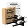 EVALD Hidden Floating Shelf Bracket 4Inch Heavy Duty Blind Shelf Support Kitchen Shelf Fireplace Mantel Bracket Invisible Wall Mount Bracket for Home Office Floating Shelf Hardware 4 Pack