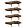 EZYDECOR 8 Packs Heavy Duty Shelf Brackets Wall Mounted Industrial Metal Shelving Support with Lip for DIY Open Shelving Black 10