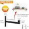 EZYDECOR 8 Packs Heavy Duty Shelf Brackets Wall Mounted Industrial Metal Shelving Support with Lip for DIY Open Shelving Black 10