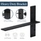 WINKER Free Hanging Countertop Support Bracket 18 Lx25 W 2 Pack Hidden Floating Wall Bracket 38 Thick Heavy Duty Shelf Bracket for Floating BarsBench SeatsVanities