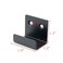 Geesatis 6 Pcs Wall Tile Display Hooks Brackets Picture Frame Fixing Fastener Hanger Brackets with Mounting Screws Black Inner Length 25 mm