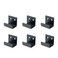 Geesatis 6 Pcs Wall Tile Display Hooks Brackets Picture Frame Fixing Fastener Hanger Brackets with Mounting Screws Black Inner Length 25 mm