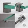 AWEN Glass Shelf Bracket Glass Clamp Holder Adjustable Clamp Shelf Clip for 58mm Thickness 4pcs