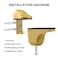 CRIDENG Glass Shelf Brackets Adjustable Glass Shelf Support Bracket Glass Clamp for 3Mm22mm WoodGlass Glass Shelf Bracket Adjustable Shower Brackets Wall Mount Clamps Clip SupportGold