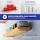 Goovilla Shelf Bracket Heavy Duty Floating Shelf Brackets 6 inch Long 4 Pack Brackets for Shelves Black Coated Metal Wall Shelf Support Brackets with 15 Inch Thick and 160 lb Load Capacity