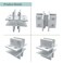Gxeabg 2 PCS Aerometal Glass Clamp Cross Shape Corner Bracket for Glass Shelf Door Board Aluminum Alloy Connector for 1012mm Thickness