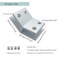 Gxeabg 4PCS 135 Degree Glass Clamp Adjustable Aerometal Double Side Shelf Support Bracket Shower Door Brackets for 1012mm Thickness Shelves Clamp for Any Interior Remodel Project