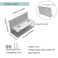 Gxeabg 6PCS Aluminum Alloy Glass Clamp L Shape Adjustable WoodGlass Shelf Bracket for 1012mm Thickness Perfect for Interior Remodel Projects