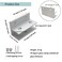 Gxeabg 6PCS Aluminum Alloy Glass Clamp L Shape Adjustable WoodGlass Shelf Bracket for 1012mm Thickness Perfect for Interior Remodel Projects