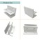 Gxeabg 6PCS Aluminum Alloy Glass Clamp L Shape Adjustable WoodGlass Shelf Bracket for 1012mm Thickness Perfect for Interior Remodel Projects