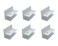 Gxeabg 6PCS Aluminum Alloy Glass Clamp L Shape Adjustable WoodGlass Shelf Bracket for 1012mm Thickness Perfect for Interior Remodel Projects