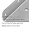 Halyuhn Floating Shelf Bracket for Wood Shelf 4 Pcs 4 x 3 inches Small Triangle Brackets for Small Floating Wood Shelves Silver Floating Shelves Brackets Set for Shelves with 2 inches Anchor Screws