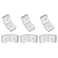 HARFINGTON Stainless Steel 135 Degree Glass Clamp 6pcs for 812mm Thickness 135 Degree Double Side Square Frameless Glass Corner Clamp Bracket Clip for Shower Door Bright Silver