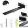 HEART ART Floating Shelf Bracket 10 Inch2 Pack Heavy Duty Shelf BracketsL Brackets for Shelves Black10L x 16H x16W