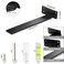 HEART ART Floating Shelf Bracket 10 Inch2 Pack Heavy Duty Shelf BracketsL Brackets for Shelves Black10L x 16H x16W