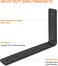 Aunulahca Heavy Duty Shelf Brackets 8 Inch 6 Pack Rustic L Floating Shelf Brackets Wall Shelf Bracket for DIY Decorative with Mounting Hardware