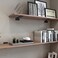 HITOMEN Heavy Duty Floating Shelf Brackets 5Inch 15 Thick Hidden Shelves Hardware Iron L Brackets Rustic Industrial Black Metal Wall Shelving Supports 8 Pack