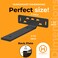 Hungsmart Hngsmart 4 x L Shelf Brackets 65 D x 5 W x 1 14 H Heavy Duty Shelving Hardware Suited for Rustic Industrial Farmhouse Decor Floating Shelves Support All Mouting Hardware IncludedBlack