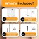 Hungsmart Hngsmart 4 x L Shelf Brackets 65 D x 5 W x 1 14 H Heavy Duty Shelving Hardware Suited for Rustic Industrial Farmhouse Decor Floating Shelves Support All Mouting Hardware IncludedBlack