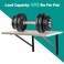 HOME MASTER HARDWARE 16x10 inch Heavy Duty Shelf Brackets Black Metal Wall Mounted Supports for Shelves L Shaped Shelf Angle Bracket for Floating Shelves 4 Pack